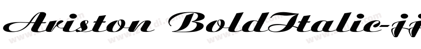 Ariston BoldItalic字体转换